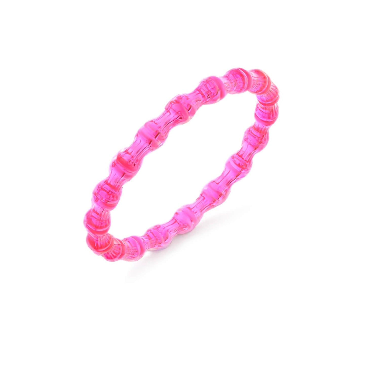 Bracciale a fascia in bambù e lucite slip on