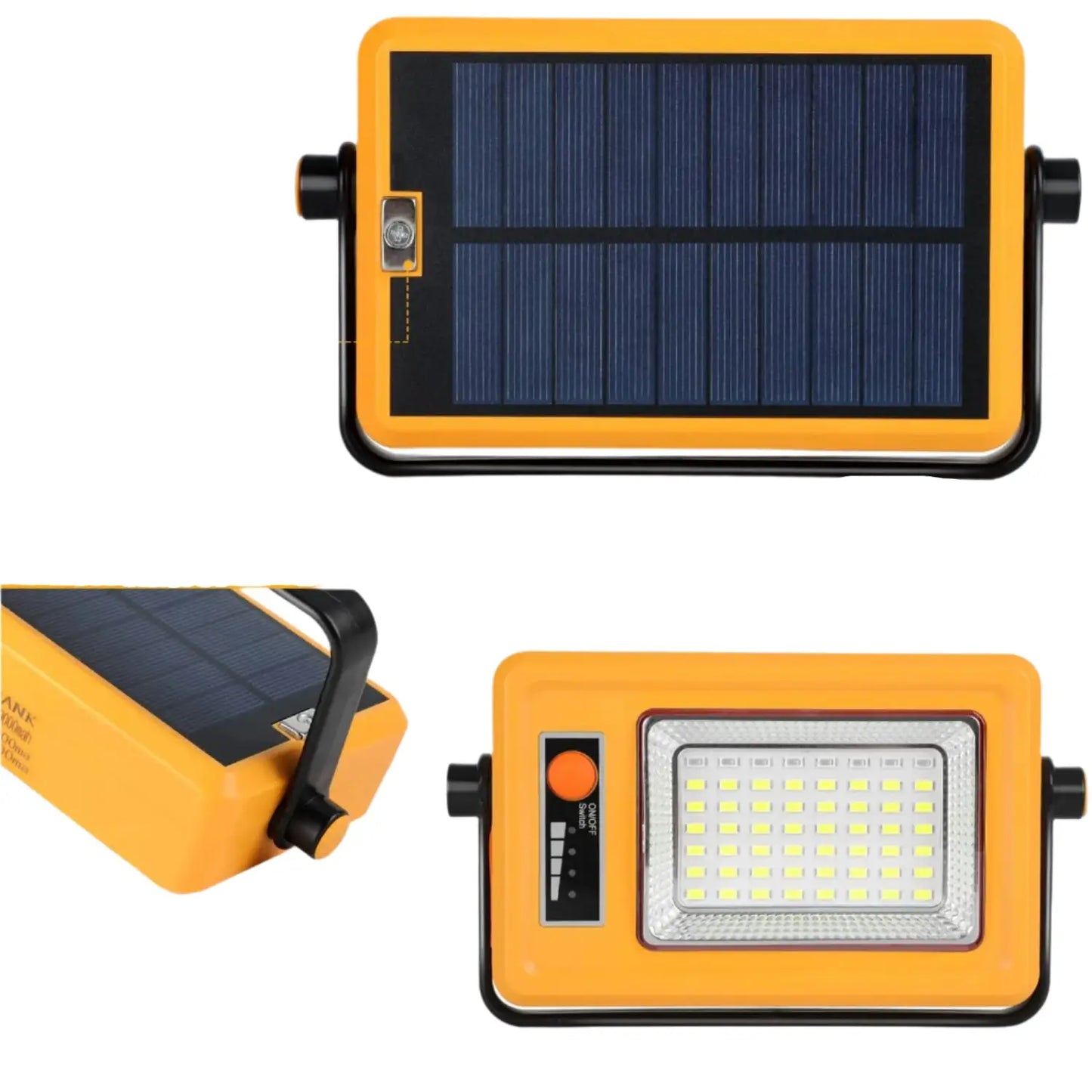 Bärbar sollykta LED strålkastare - USB uppladdningsbar campinglampa