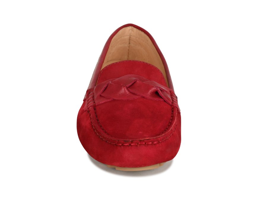 Mocassino da guida in pelle PIPER Bordeaux