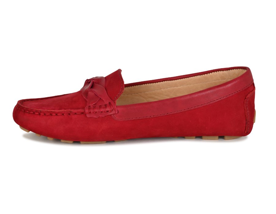 Mocassino da guida in pelle PIPER Bordeaux