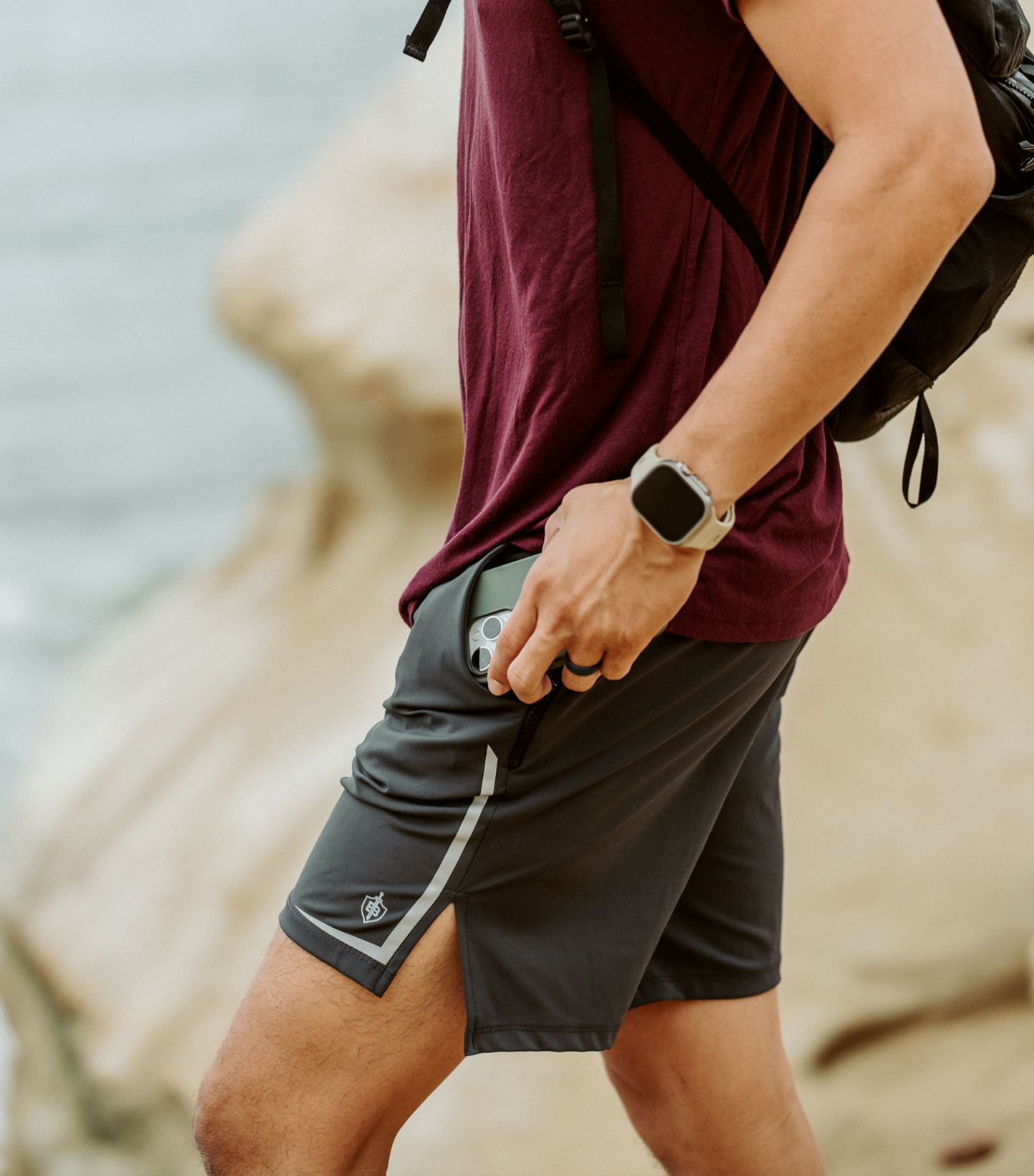Pantaloncini da allenamento Dominate - Nero