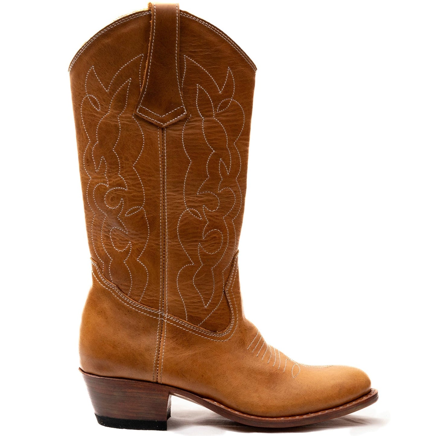 Rundspitzen-Cowgirl-Stiefel