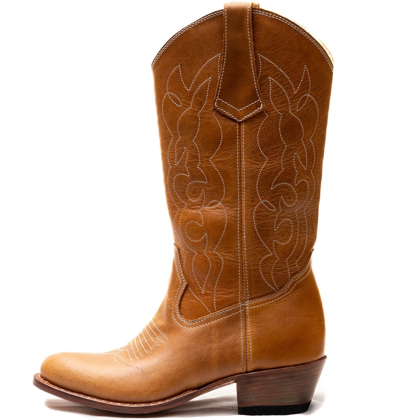 Rundspitzen-Cowgirl-Stiefel