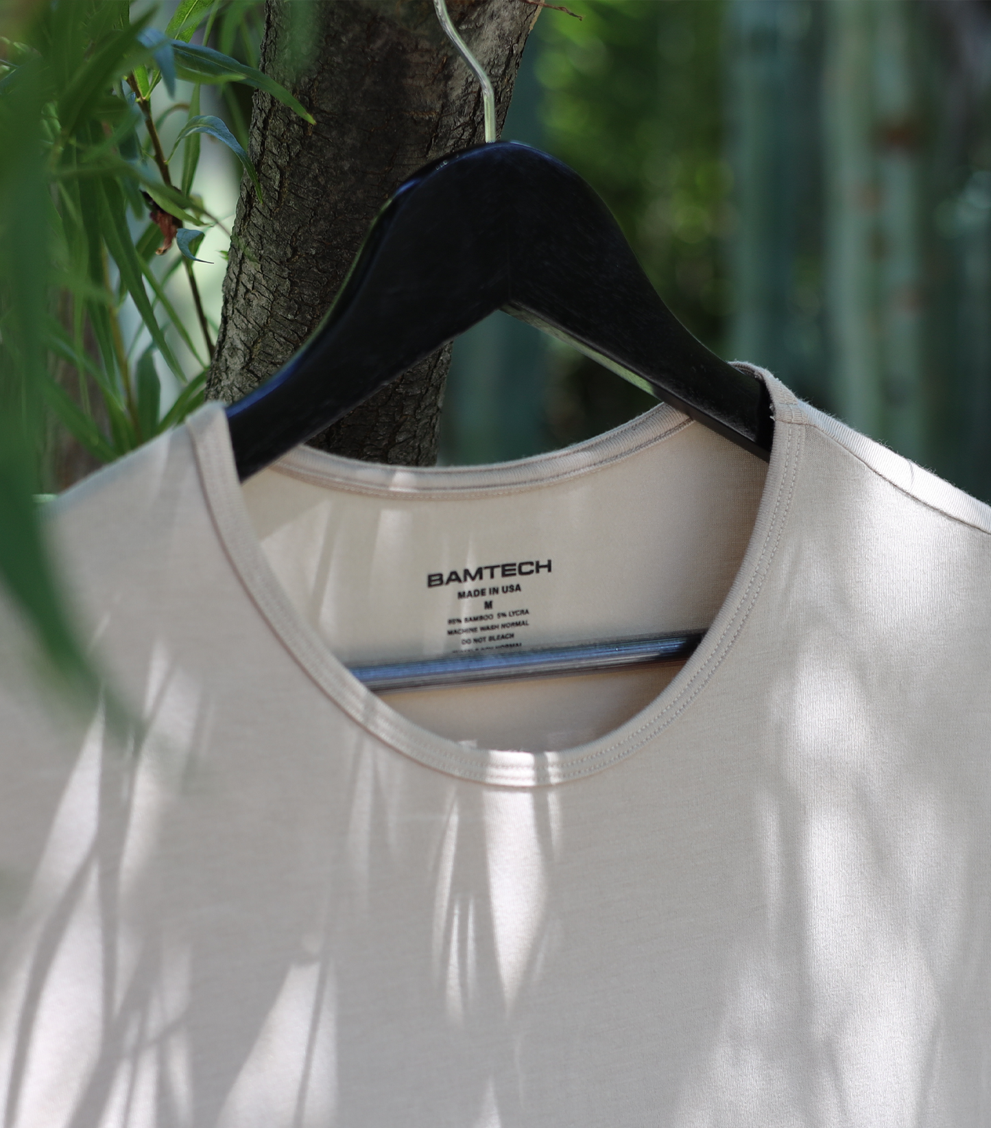 Bamboo Swift T-shirt met gebogen zoom - Heather Grey