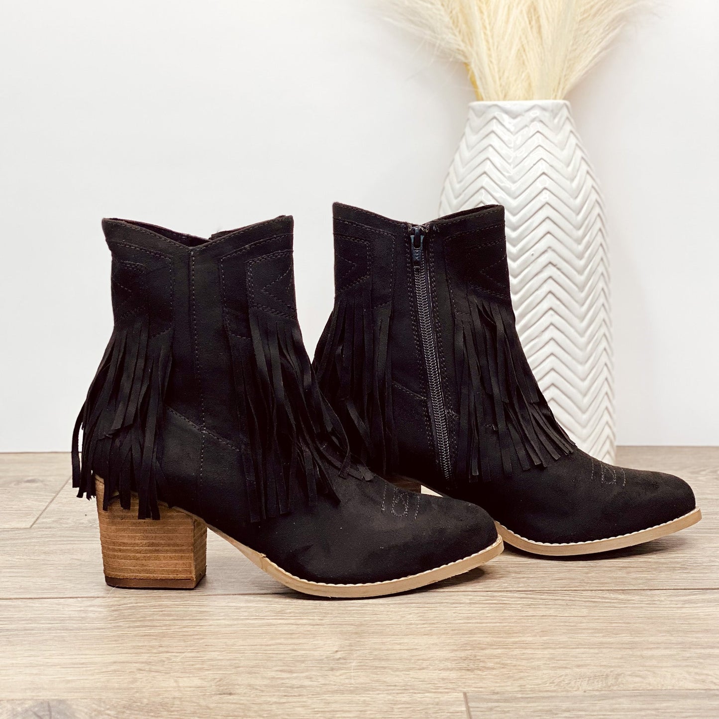 Sandra Fransen-Stiefeletten in Schwarz