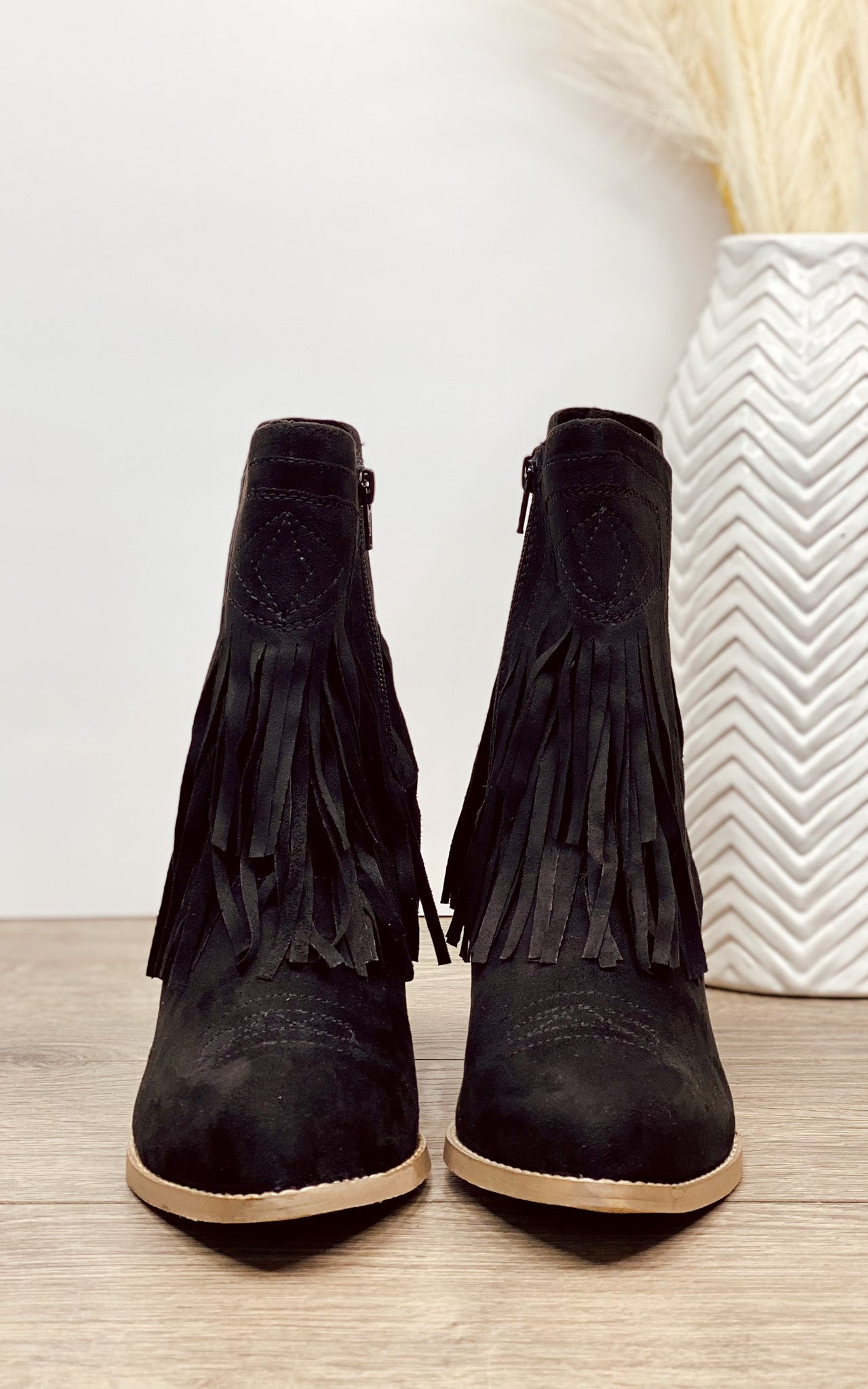 Sandra Fransen-Stiefeletten in Schwarz