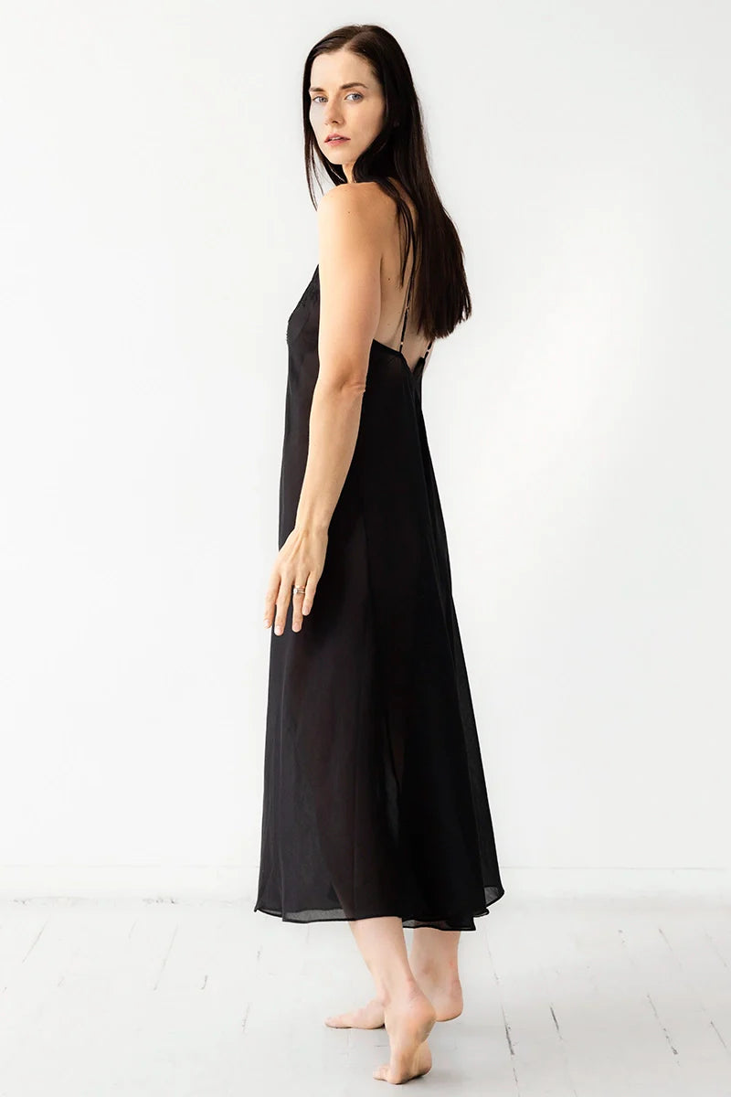 Serafina Baumwolle/Seide Langkleid