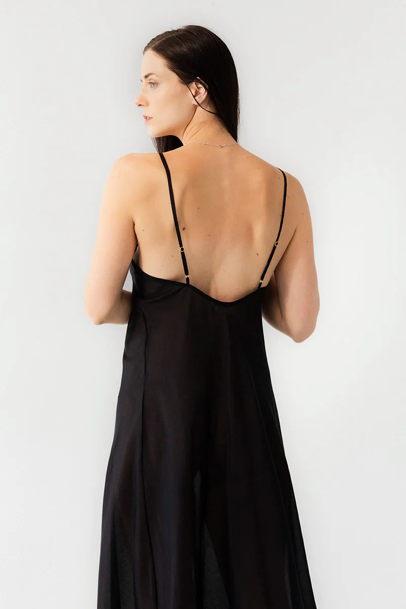 Serafina Baumwolle/Seide Langkleid