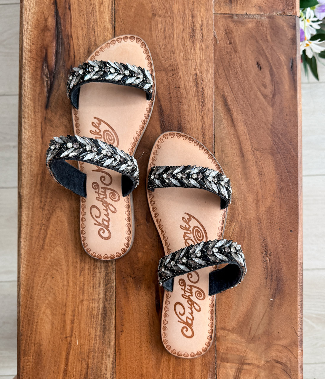 Sandales Shine Bright en noir