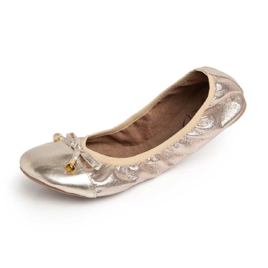 Premium Champagner Ballerinas
