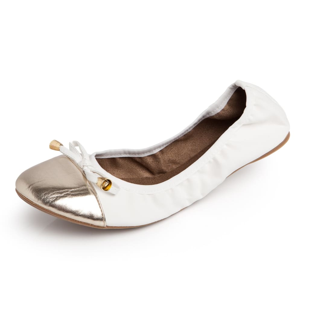 Premium weiße Ballerinas