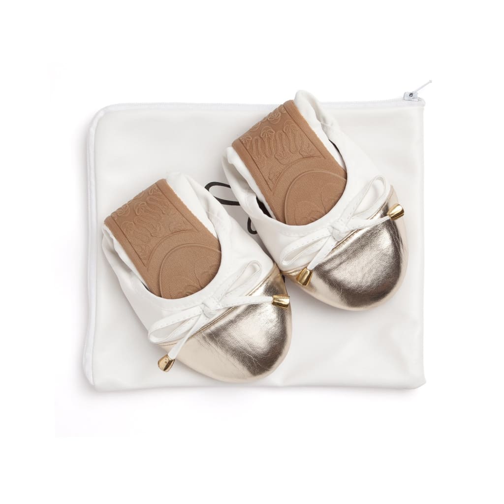 Premium weiße Ballerinas