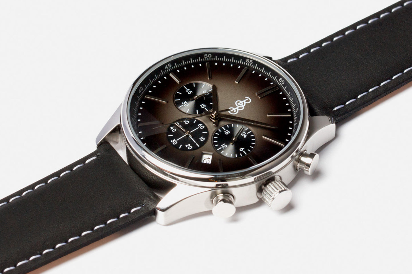 Szary Retro Chronograf