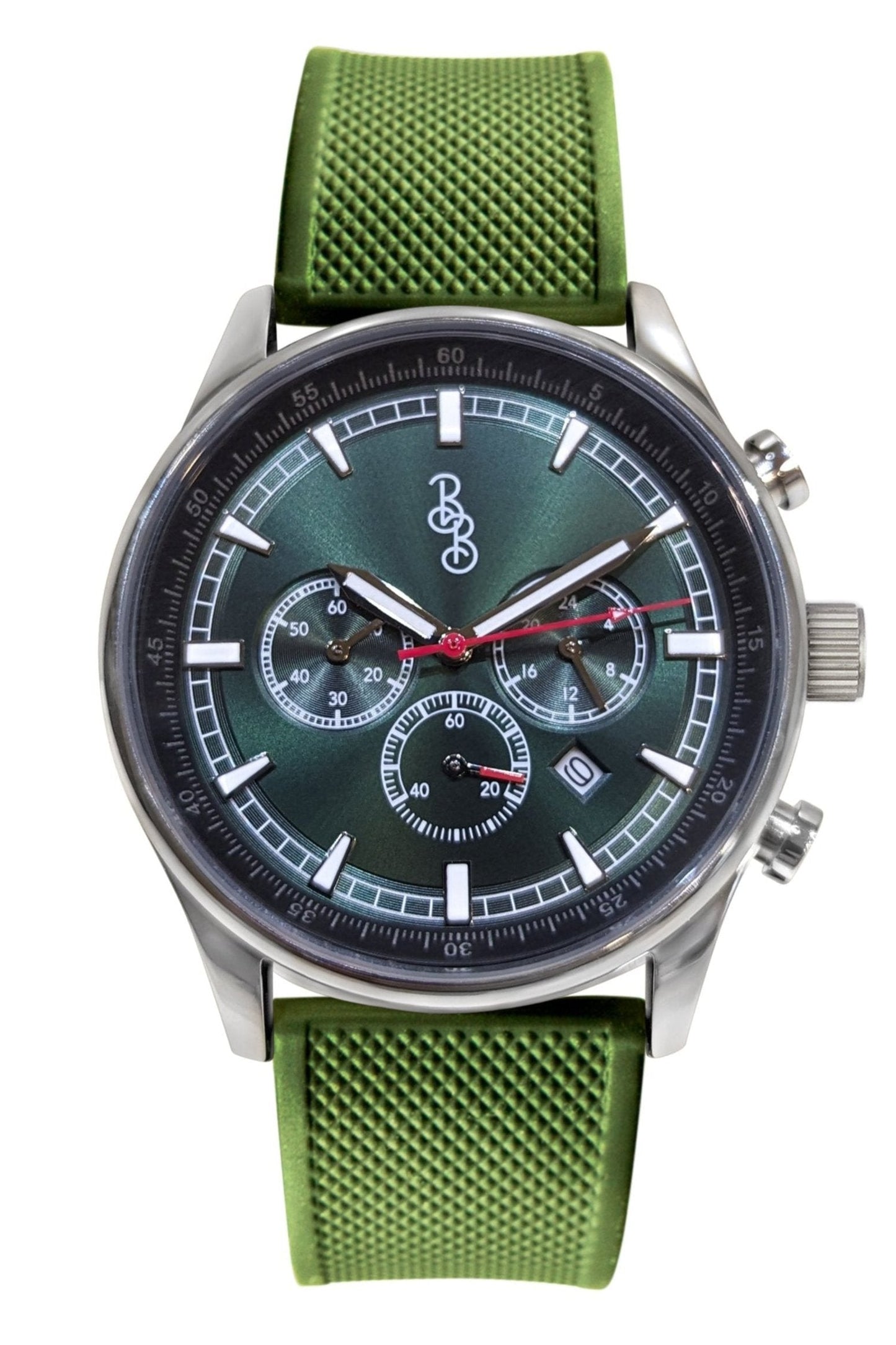 Zielony sportowy chronograf