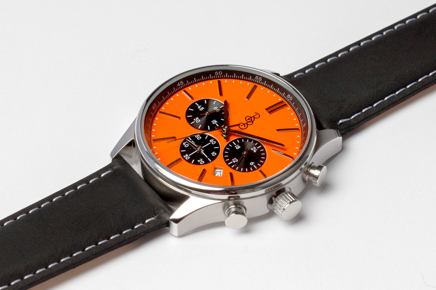 Orange und Schwarzer Chronograph