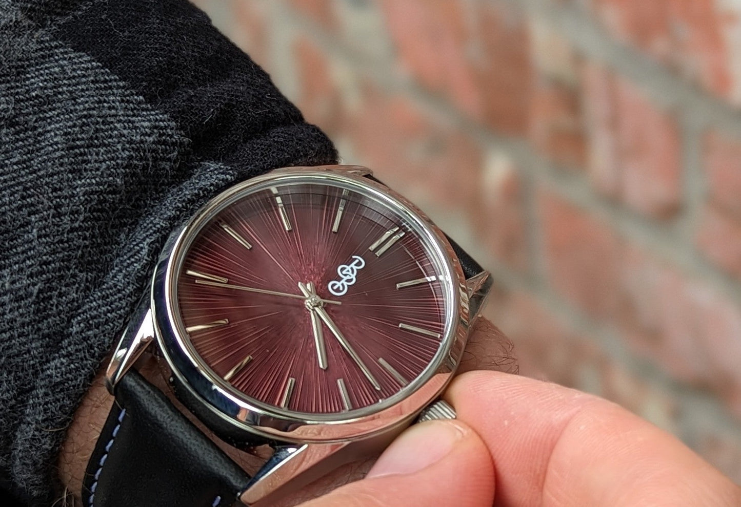 Zegarek Burgundy Sunburst