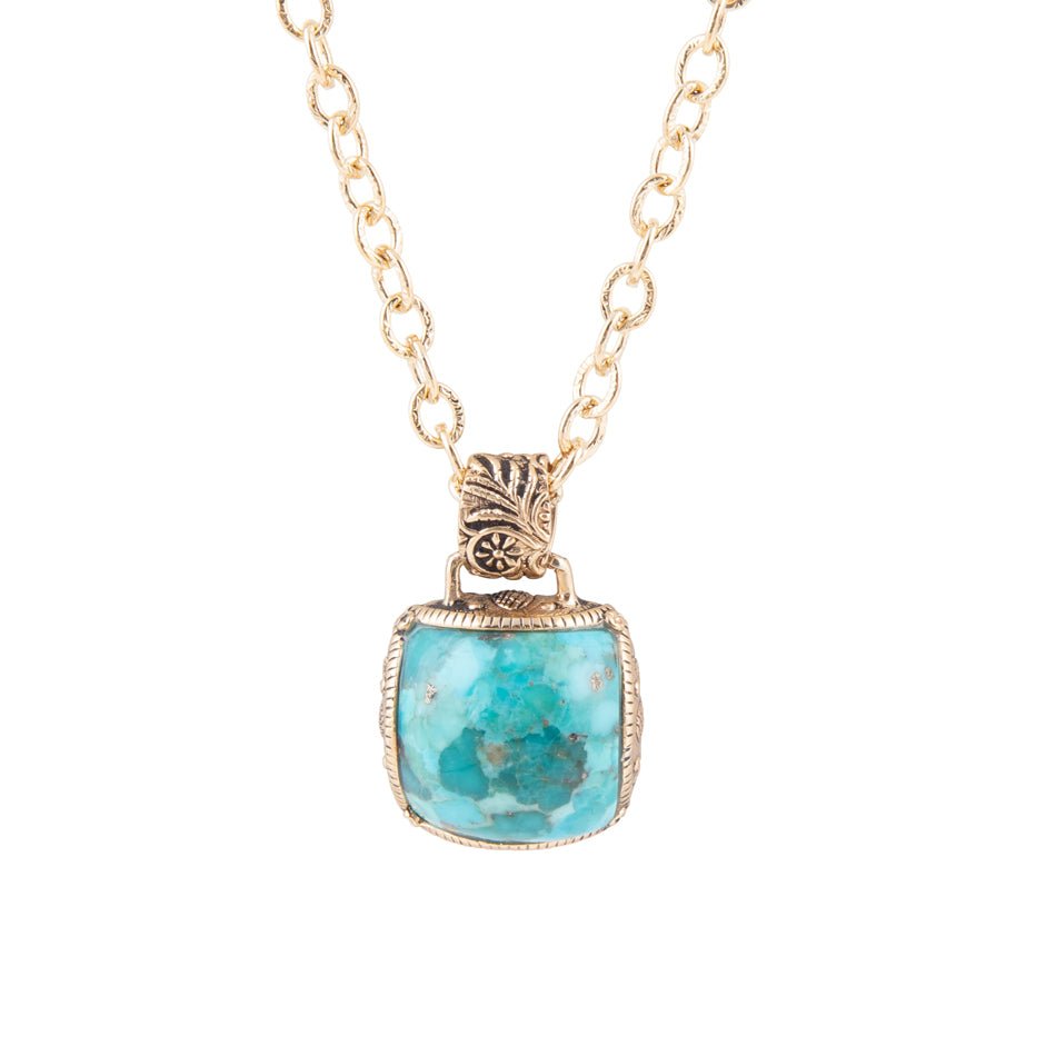 Collana con tre pietre turchese
