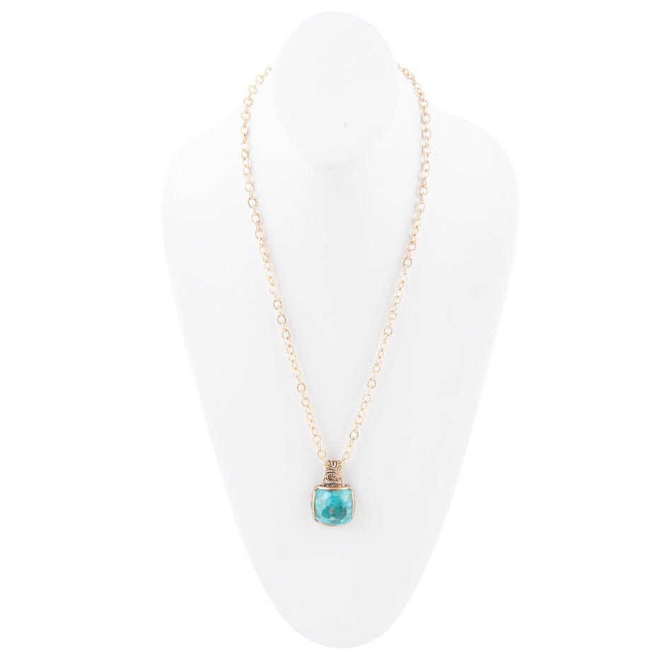 Collana con tre pietre turchese