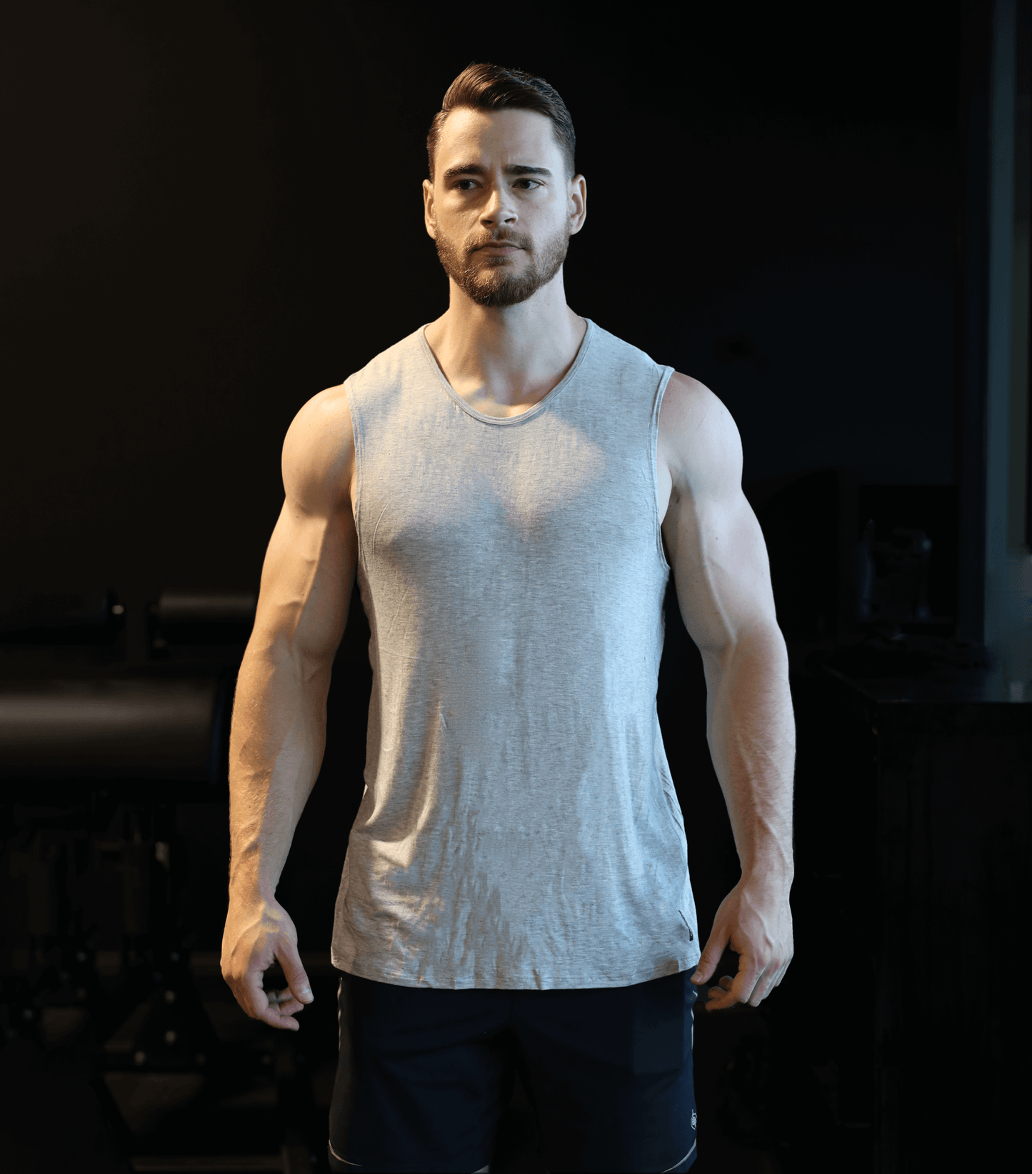 Bamboo Aerotech Tank - Heather Grau