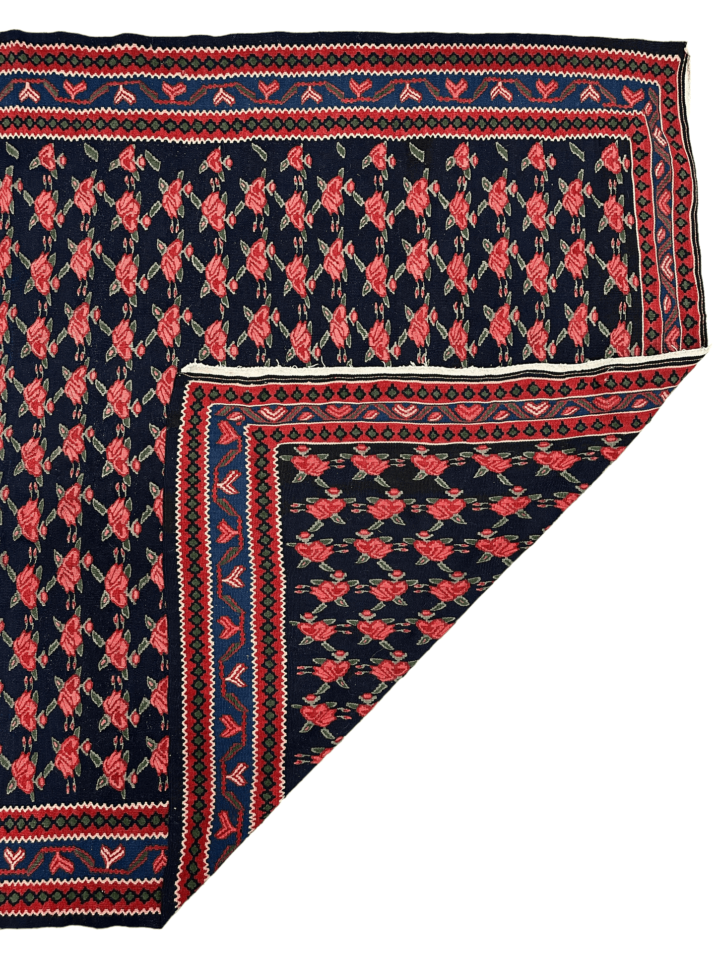 Wintage perski kilim Senneh 4’4” x 7’