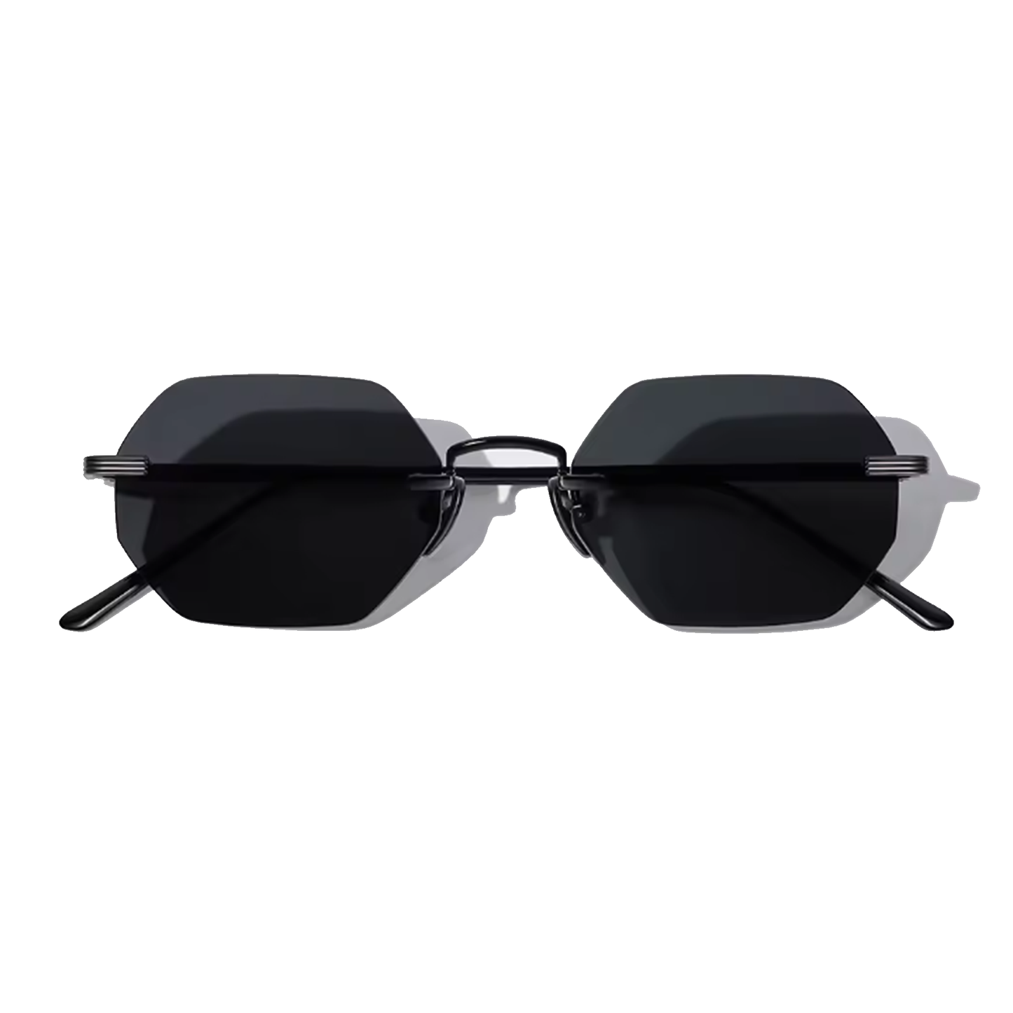 Lunettes de soleil sans monture hexagonales Vonne Daybreaker