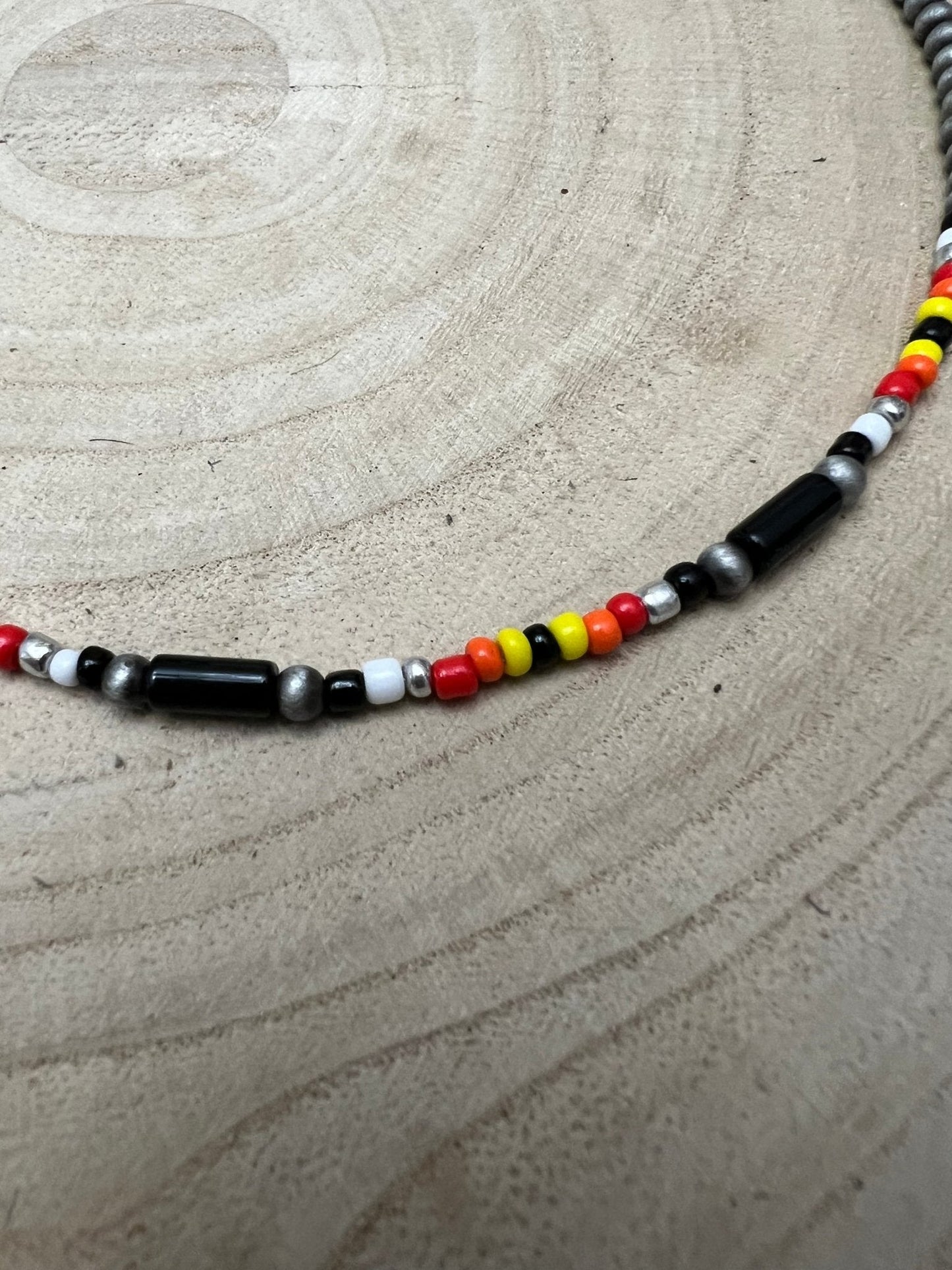 Zachodni Cylinder Seed Beed Choker - 15 cali + 3