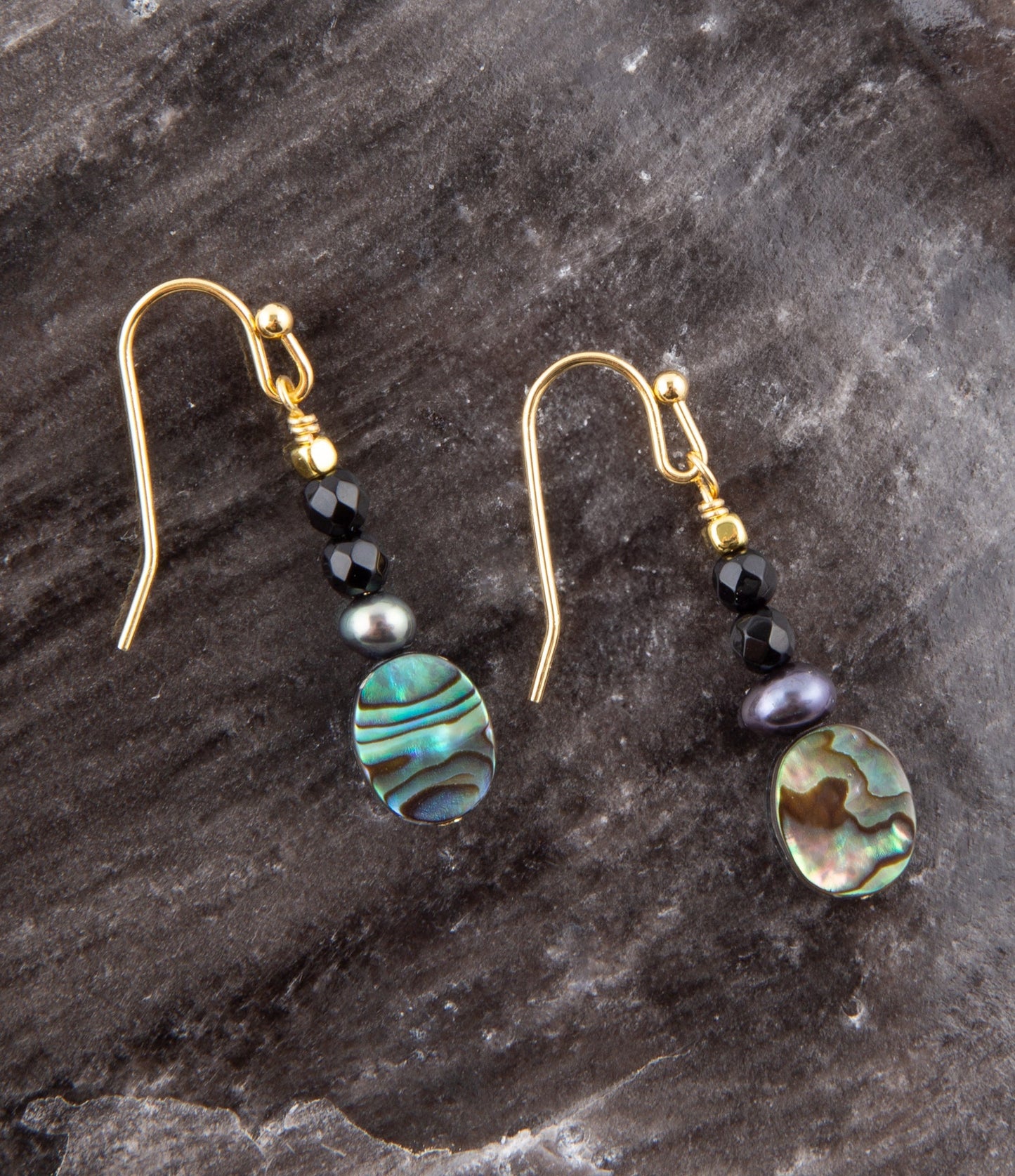 Kolczyki Xavier Abalone Onyx