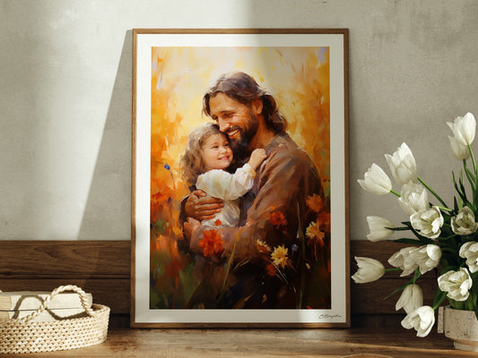 Jezus Mnie Kocha #3 | Wydruk Sztuki Pięknej