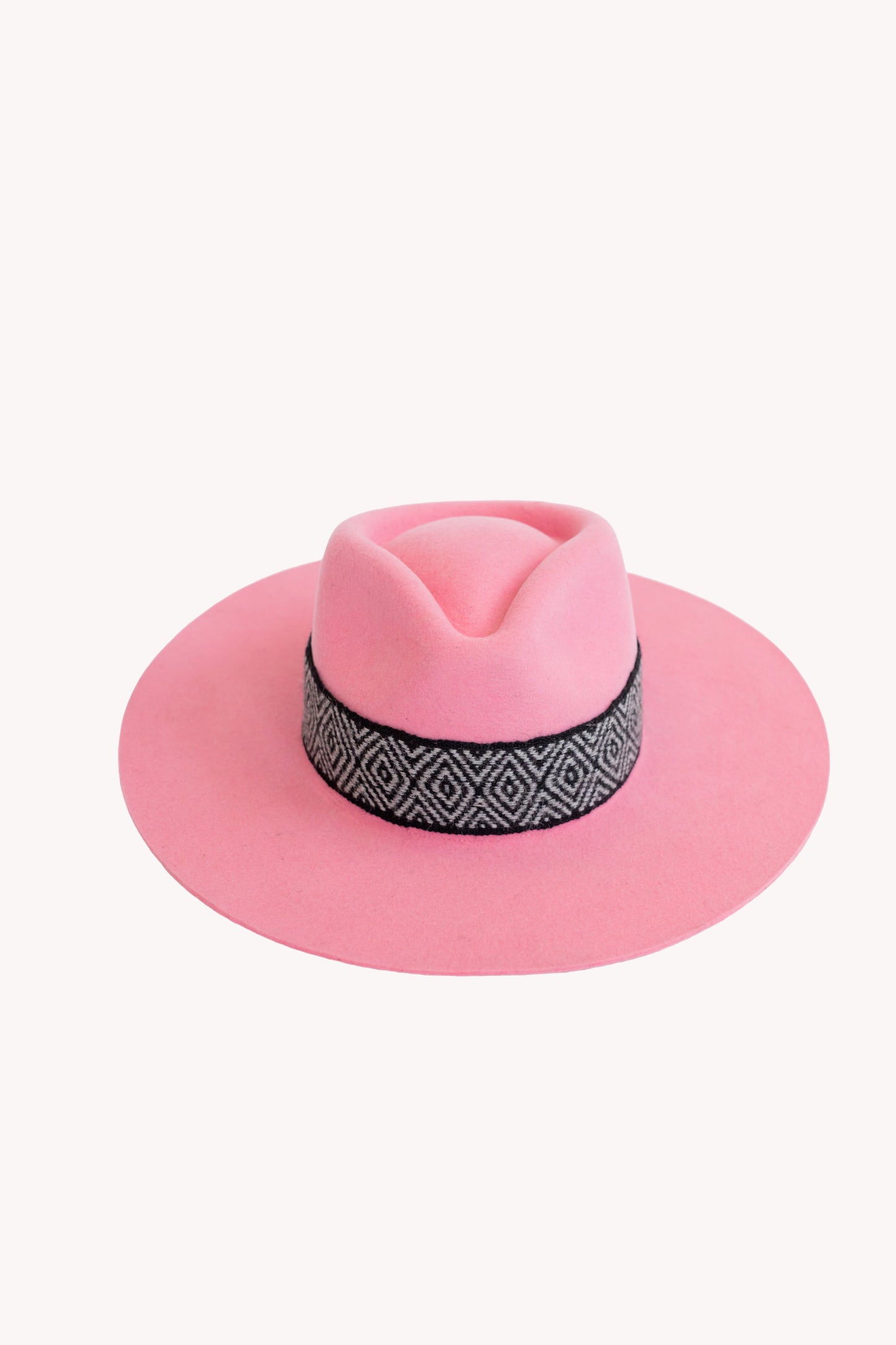 Bubbelgumsrosa västerländsk hatt