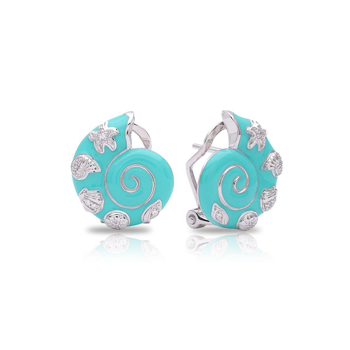 Pendientes de conchas marinas