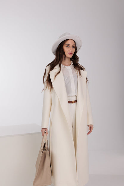 Astoria Classic Wraparound Wool Blend Overcoat