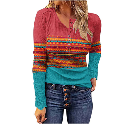 Desert Sunset Cowgirl Knit Top