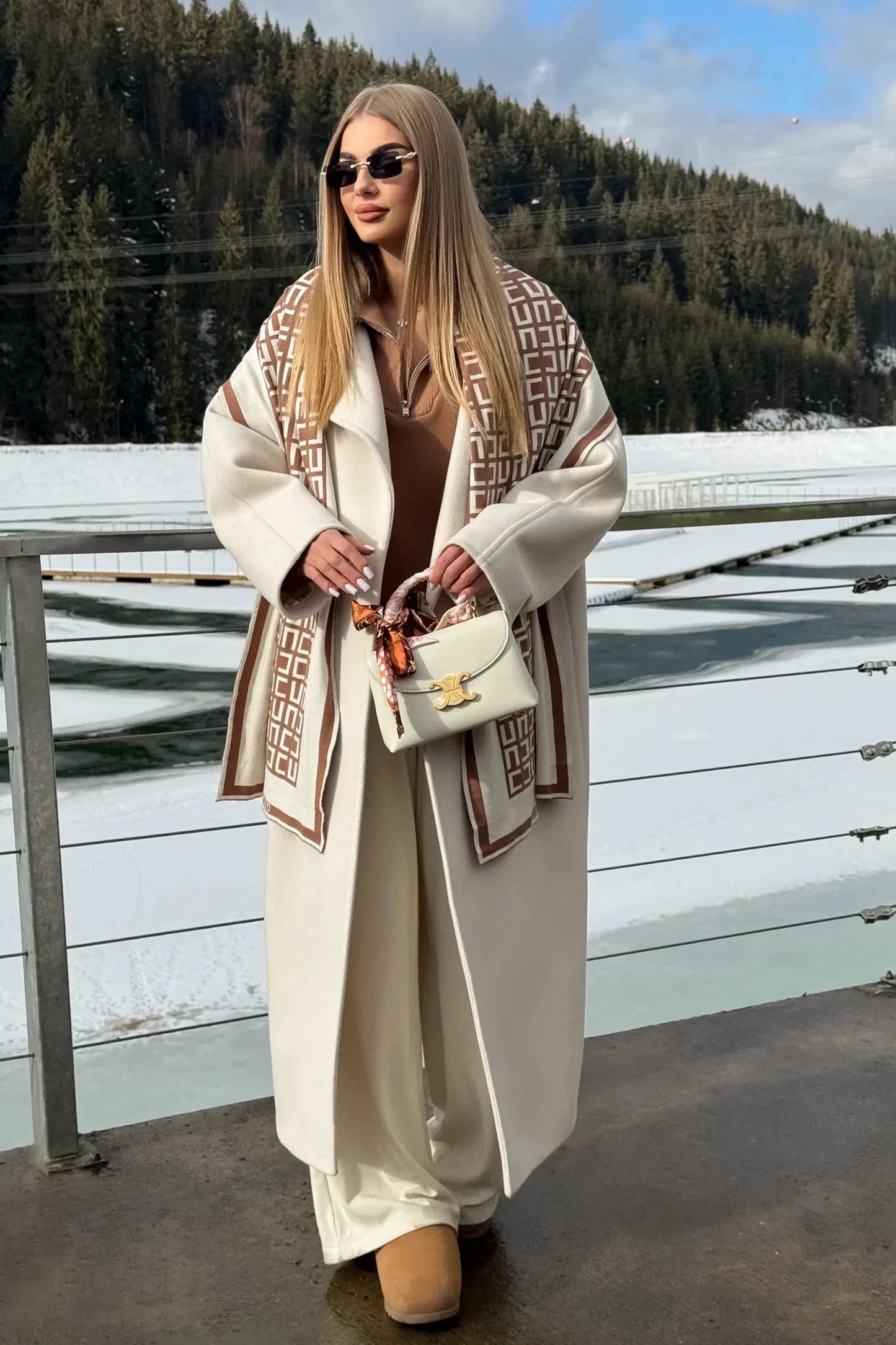 Manteau classique en mélange de laine Aliko Lint 2.0