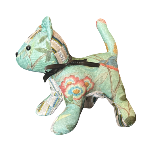 Chinoiserie Tree of Life Silk Scarf Patchwork Kitten