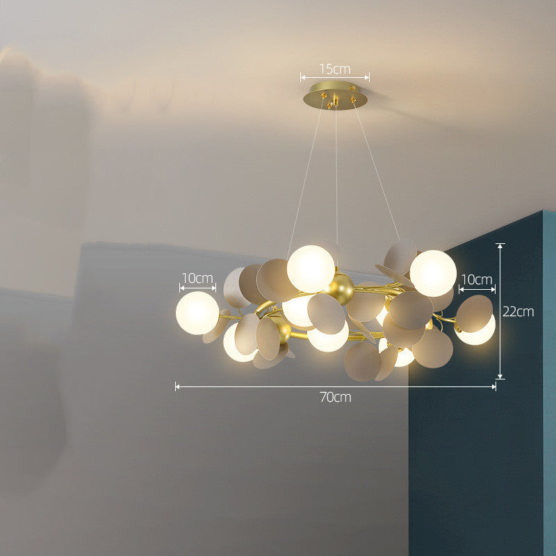 Nordický lustr moderní minimalistické osvětlení obývacího pokoje a ložnice