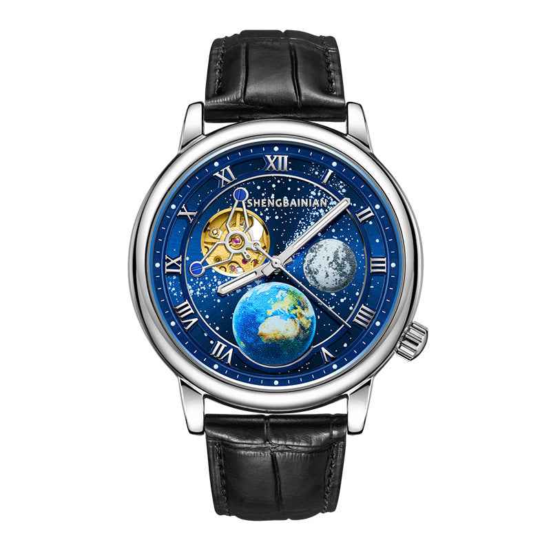 Lśniący zegarek męski Earth Starry dla mężczyzn
