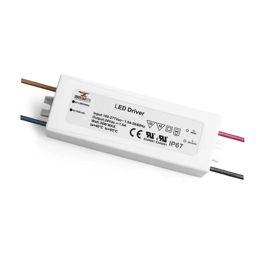 100-240V AC - 24V DC | 36W LED konstant strömförsörjare