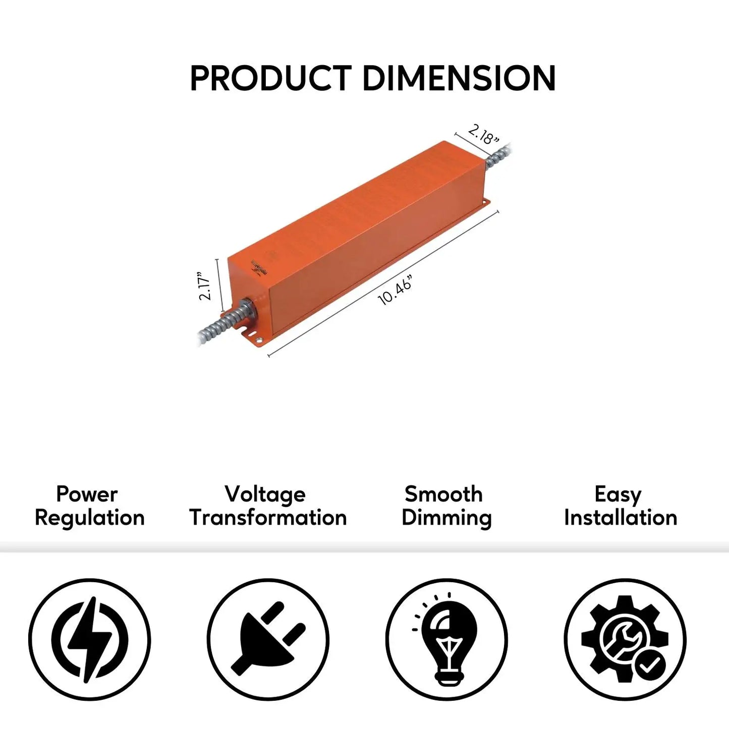 100-277V AC - 12-48V DC | 12W LED Nöddrivrutin