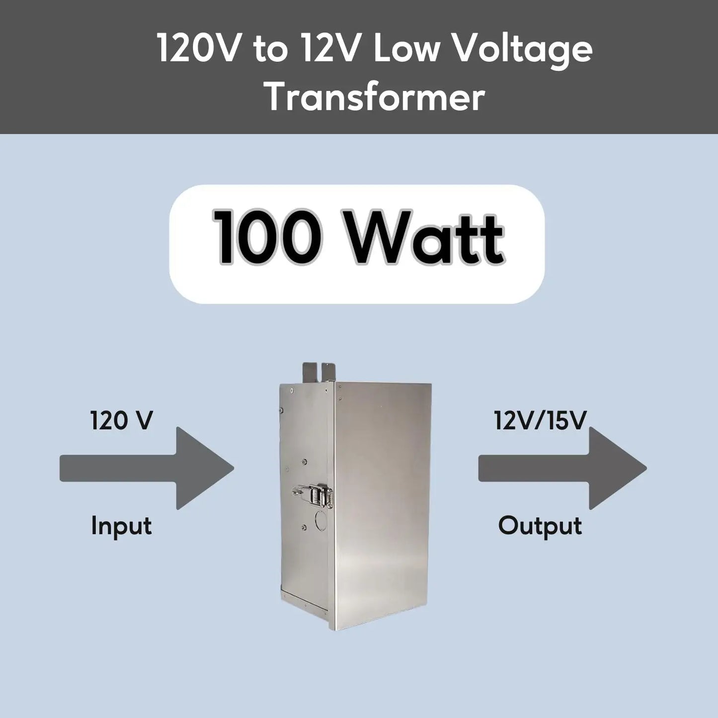 100W Multi-Tap Lågspänningstransformator | 12 - 15V