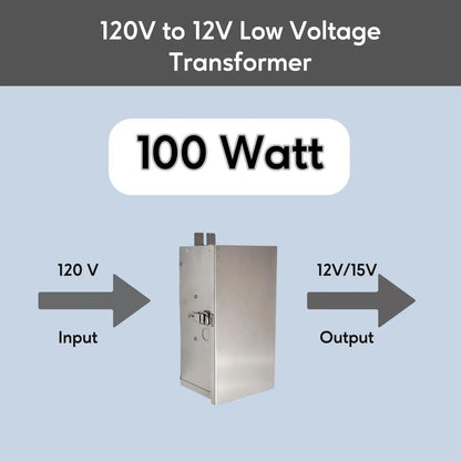 100W Multi-Tap Lågspänningstransformator | 12 - 15V
