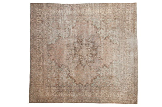 9.5x10 Vintage Fine Distressed Cyrus Crown® Kerman Square Carpet