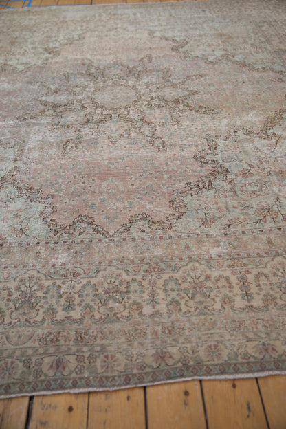 9.5x10 Vintage Fine Distressed Cyrus Crown® Kerman Square Carpet