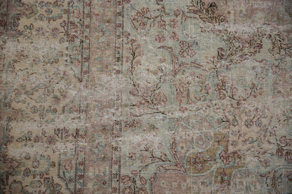 9.5x10 Vintage Fine Distressed Cyrus Crown® Kerman Square Carpet