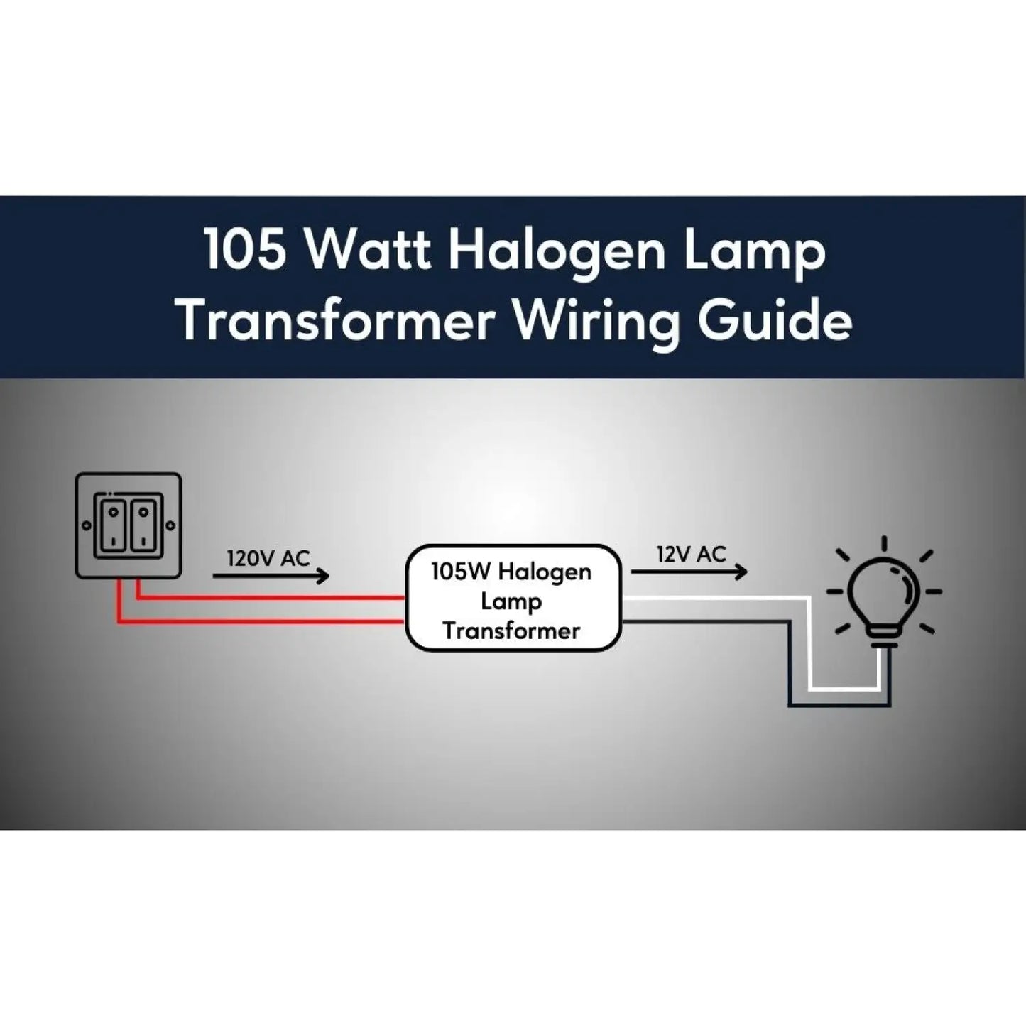 105W Halogen Elektronisk Inbäddad Mini Transformator