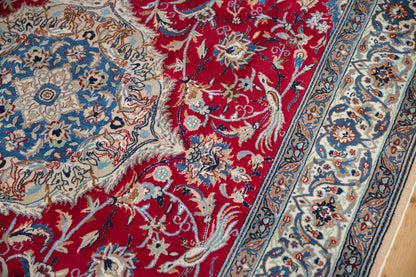 5.5x9 Vintage Nain Carpet