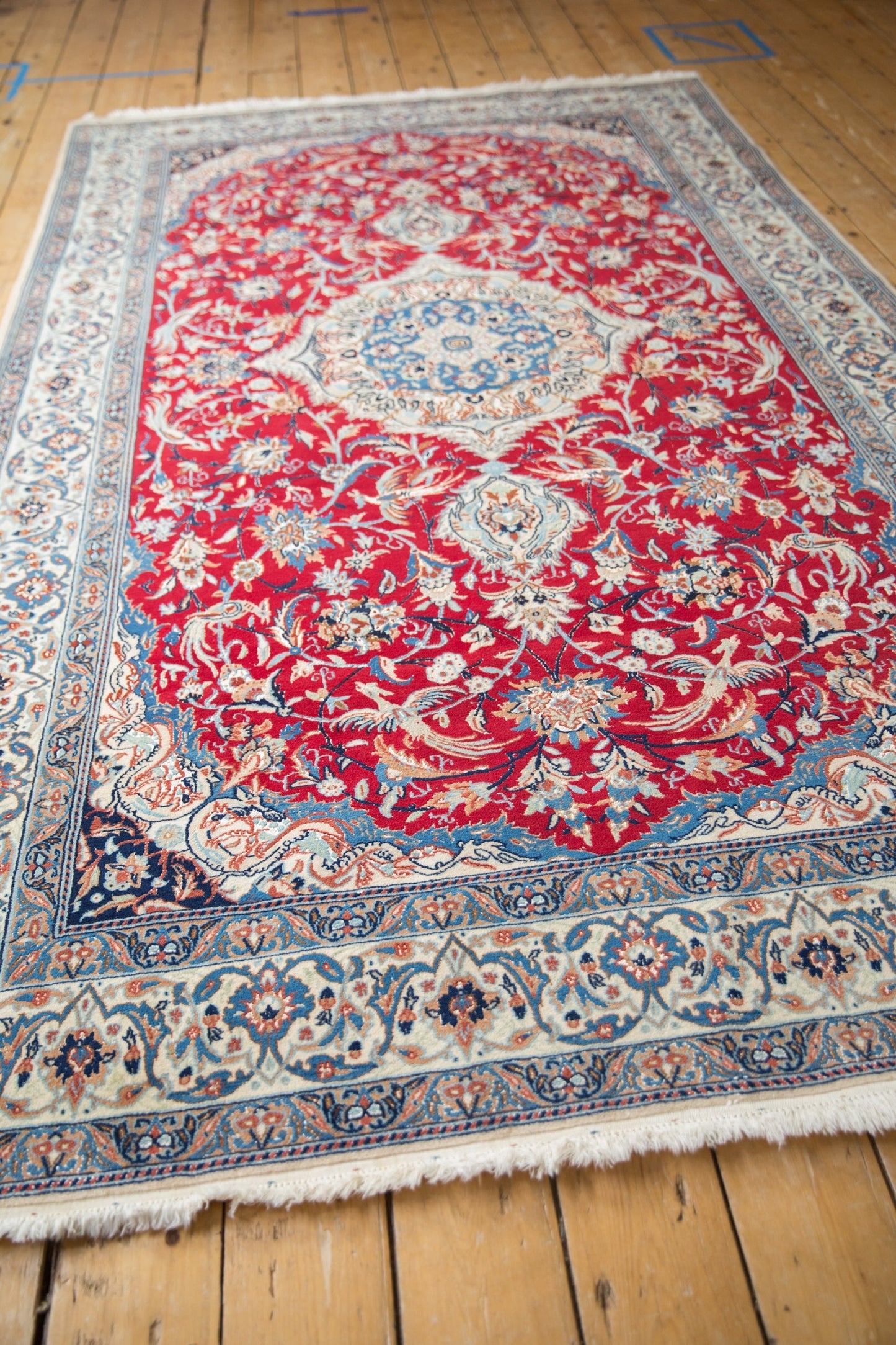 5.5x9 Vintage Nain Carpet