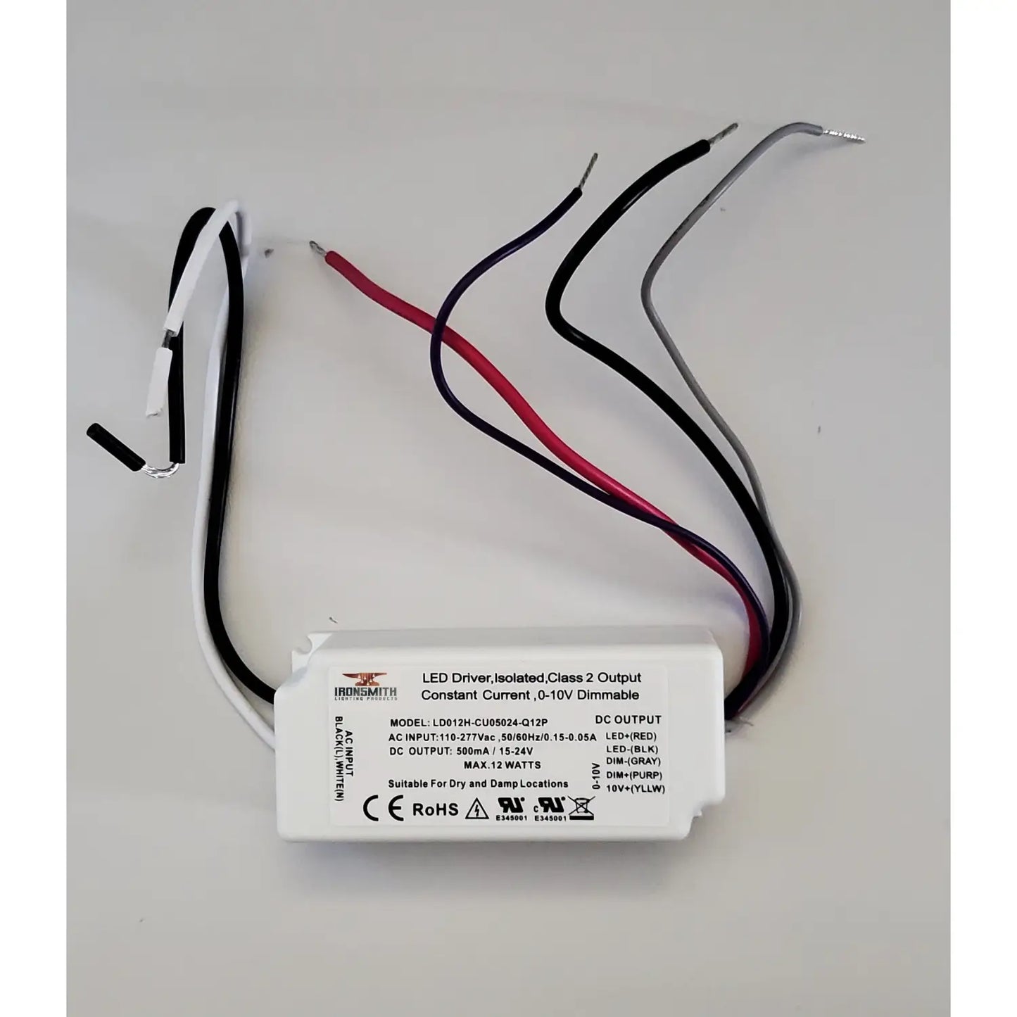 110-277V AC - 15V till 24V DC | 12W LED-drivrutin dimmer