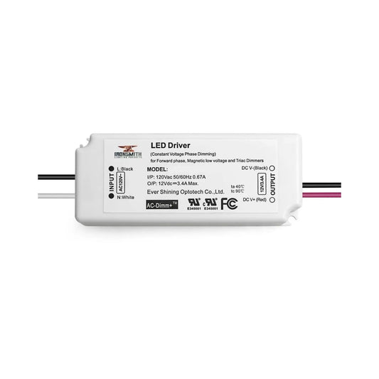 110-277V AC - 24V DC | 12W Konstant Spänning LED-drivrutin med Dämpning
