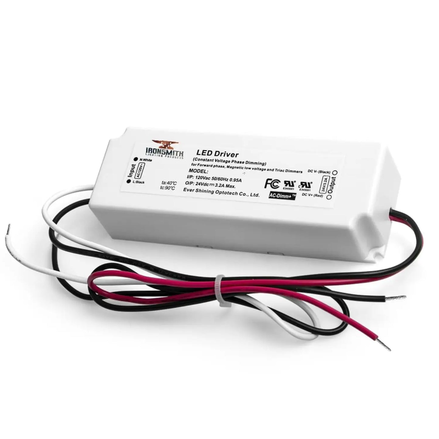 110-277V AC - 24V DC | 12W Konstant Spänning LED-drivrutin med Dämpning