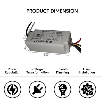 110-277V AC - 30V till 42V DC | 12W LED-drivrutin LED-dimmer